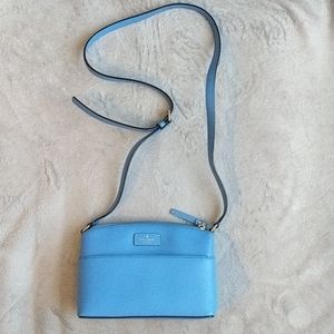 KATE SPADE Jeanne Leather Crossbody (🌽🌼BLUE)